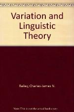 Variation and Linguistic Theory