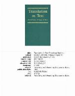 Translation as Text