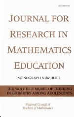 The Van Hiele Model Of Thinking In Geometry Among Adolescents (Jrme Monographs, Vol 3)