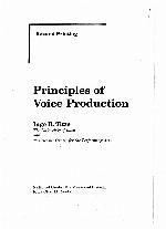 Principles of voice production