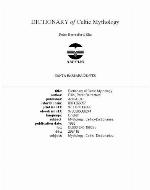 Dictionary Of Celtic Mythology