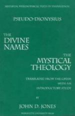 The Divine Names/The Mystical Theology (Mediaeval Philosophical Texts in Translation)