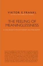 The Feeling of Meaninglessness