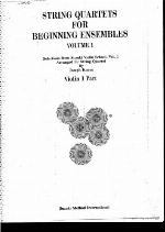 String Quartets for Beginning Ensembles, Vol 1
