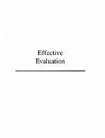 Effective Evaluation