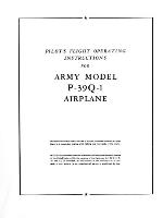 Flight Manual For P-39 Airacobra (Aircraft Manual Series)