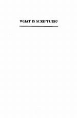 What is scripture? : a comparative approach
