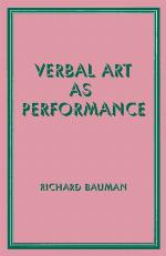 Verbal Art as Performance