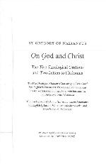 On God and Christ, The Five Theological Orations and Two Letters to Cledonius