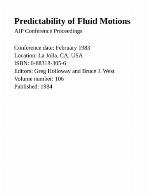 Predictability of Fluid Motions (Aip Conference Proceedings)