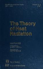 The Theory of Heat Radiation
