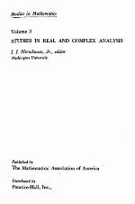 Studies in Real &amp; Complex Analysis