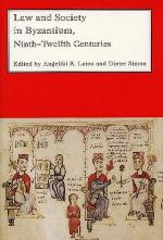 Law and Society in Byzantium