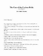 The Case of the Curious Bride