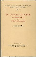An anatomy of poesis: The prose poems of Stéphane Mallarmé (North Carolina studies in the Romance languages and literatures : Essays)