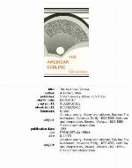 The American Sublime