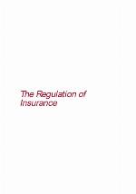 The Regulation of Insurance