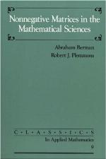 Nonnegative Matrices In The Mathematical Sciences