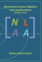 Numerical Linear Algebra and Applications