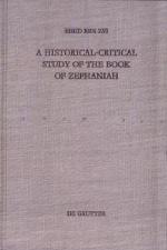 A Historical Critical Study Of The Book Of Zephaniah