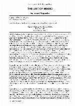 Art and Meaning of Magic (Sangreal)