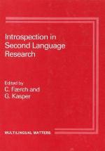Introspection In Second Language Research