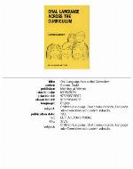 Oral Language Across The Curriculum