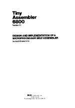 Tiny assembler 6800, version 3.1