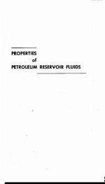 Properties of Petroleum Reservoir Fluids