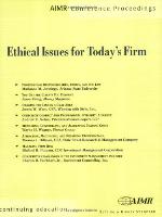 Ethical Issues for Today's Firm