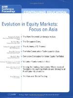 Evolution in Equity Markets