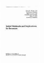 Initial Dividends and Implications for Investors