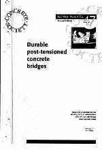 Durable bonded post-tensioned concrete bridges : report of a working party of the Design Group of the Concrete Society in collaboration with the Concrete Bridge Development Group.