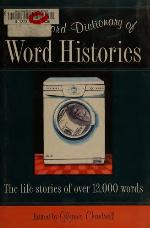 The Oxford Dictionary Of Word Histories