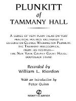 Plunkitt of Tammany Hall