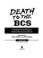Death to the BCS : the definitive case against the Bowl Championship Series
