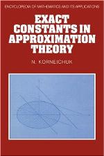 Exact Constants in Approximation Theory