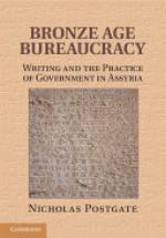 Bronze Age Bureaucracy: Writing and the Practice of Government in Assyria
