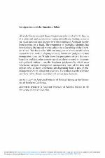 Immigration and the American Ethos