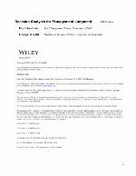 Decision Analysis for Management Judgment