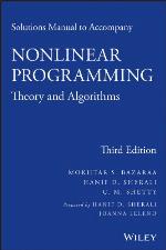 Solutions Manual to Accompany Nonlinear Programming