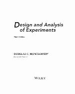 Design and Analysis of Experiments