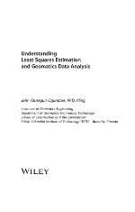 Understanding Least Squares Estimation and Geomatics Data Analysis