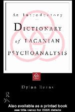An Introductory Dictionary of Lacanian Psychoanalysis