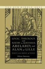 Logic, theology, and poetry in Boethius, Anselm, Abelard, and Alan of Lille : words in the absence of things