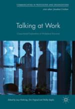 Talking at Work Corpus-based Explorations of Workplace Discourse