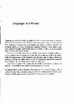 Language and Power