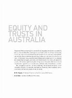 Equity and Trusts in Australia