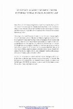 Violence Against Women Under International Human Rights Law