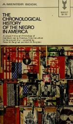 The Chronological History of the Negro in America